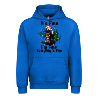Cobalt It's Fine I'am Fine Everything Is Fine Urban Hoodie - FaDigitalArtStudio