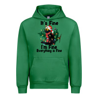 Emerald It's Fine I'am Fine Everything Is Fine Urban Hoodie - FaDigitalArtStudio