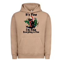 Pigment Burro It's Fine I'am Fine Everything Is Fine Urban Hoodie - FaDigitalArtStudio