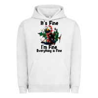Pigment Lunar Rock It's Fine I'am Fine Everything Is Fine Urban Hoodie - FaDigitalArtStudio