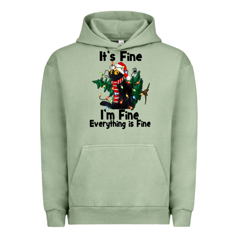 It's Fine I'am Fine Everything Is Fine Urban Hoodie by FaDigitalArtStudio | Teevron