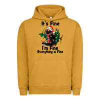 Pigment Peanut Butter It's Fine I'am Fine Everything Is Fine Urban Hoodie - FaDigitalArtStudio