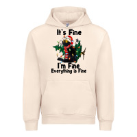 Sandshell It's Fine I'am Fine Everything Is Fine Urban Hoodie - FaDigitalArtStudio