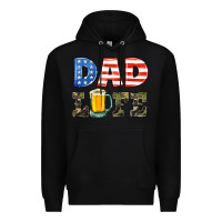 Black dad life Premium Hoodie - HRA Design Shop