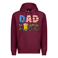 Burgundy dad life Premium Hoodie - HRA Design Shop