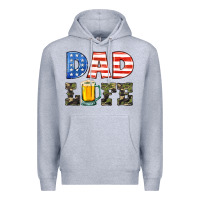 Heather Grey dad life Premium Hoodie - HRA Design Shop