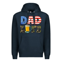 Navy dad life Premium Hoodie - HRA Design Shop