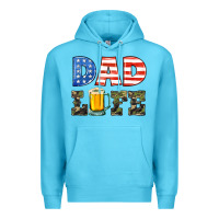 Ocean Blue dad life Premium Hoodie - HRA Design Shop