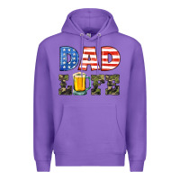 Purple dad life Premium Hoodie - HRA Design Shop