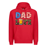 Red dad life Premium Hoodie - HRA Design Shop