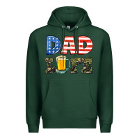 Sports Green dad life Premium Hoodie - HRA Design Shop