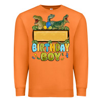 Carrot customized dinosaur birthday boy Premium Sweatshirt - MaliasSmallBusiness