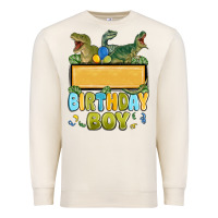 Sandshell customized dinosaur birthday boy Premium Sweatshirt - MaliasSmallBusiness