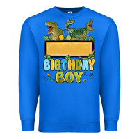 True Royal customized dinosaur birthday boy Premium Sweatshirt - MaliasSmallBusiness