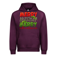 Mauve Wine Merry christmas Urban Hoodie - FaDigitalArtStudio