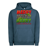 Pigment Midnight Navy Merry christmas Urban Hoodie - FaDigitalArtStudio