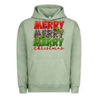 Pigment Oil Green Merry christmas Urban Hoodie - FaDigitalArtStudio