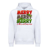 White Merry christmas Urban Hoodie - FaDigitalArtStudio