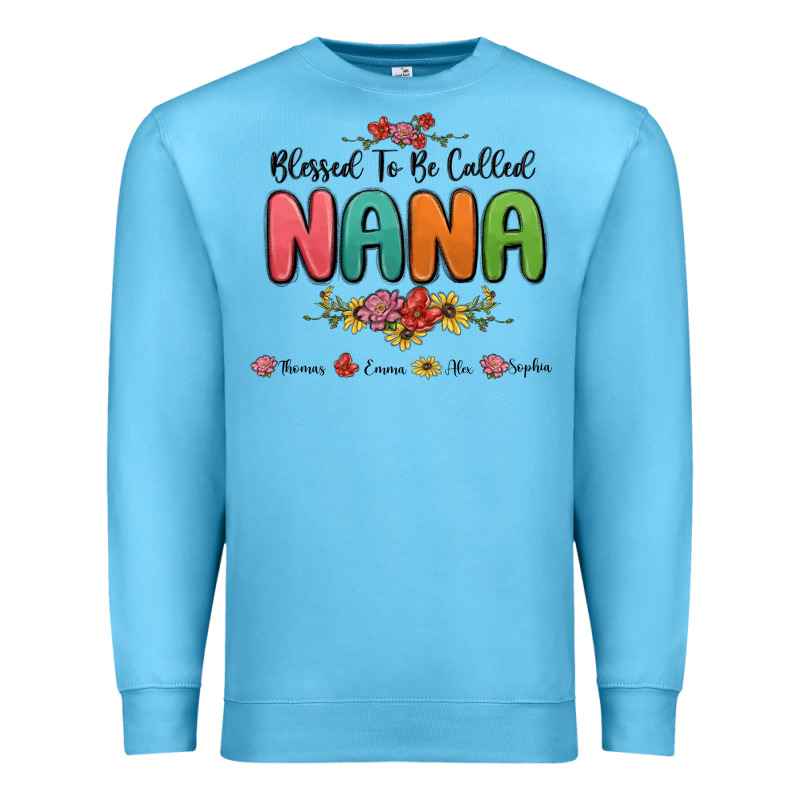 Blessed To Be Called Nana Premium Sweatshirt by MaliasSmallBusiness | Teevron