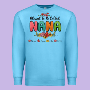 Blessed To Be Called Nana Premium Sweatshirt Designed By Maliassmallbusiness