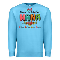 Ocean Blue blessed to be called nana Premium Sweatshirt - MaliasSmallBusiness
