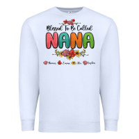 White blessed to be called nana Premium Sweatshirt - MaliasSmallBusiness