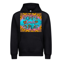 Black coffee teach repeat Urban Hoodie - HRA Design Shop