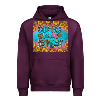 Mauve Wine coffee teach repeat Urban Hoodie - HRA Design Shop