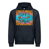 Navy coffee teach repeat Urban Hoodie - HRA Design Shop