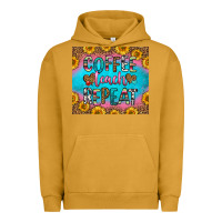 Pigment Peanut Butter coffee teach repeat Urban Hoodie - HRA Design Shop
