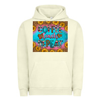 Pigment Pistachio coffee teach repeat Urban Hoodie - HRA Design Shop