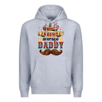 Heather Grey nacho average daddy Premium Hoodie - HRA Design Shop