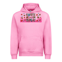 Fuchsia Pink coffee teach repeat teacher libbey glass Urban Hoodie - HRA Design Shop