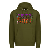 Army Green salty witch Premium Hoodie - RacoonDesign