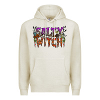 Oatmeal Heather salty witch Premium Hoodie - RacoonDesign