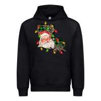 Black Louisiana map christmas santa Urban Hoodie - FaDigitalArtStudio
