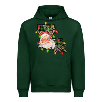 Forest Green Louisiana map christmas santa Urban Hoodie - FaDigitalArtStudio