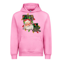 Fuchsia Pink Louisiana map christmas santa Urban Hoodie - FaDigitalArtStudio