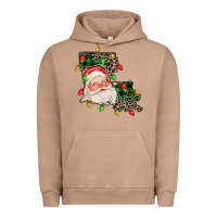 Pigment Burro Louisiana map christmas santa Urban Hoodie - FaDigitalArtStudio