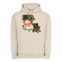 Pigment French Oak Louisiana map christmas santa Urban Hoodie - FaDigitalArtStudio