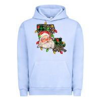 Pigment Grape Ice Louisiana map christmas santa Urban Hoodie - FaDigitalArtStudio