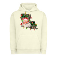 Pigment Pistachio Louisiana map christmas santa Urban Hoodie - FaDigitalArtStudio