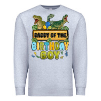 Heather Grey daddy of the birthday boy Premium Sweatshirt - MaliasSmallBusiness