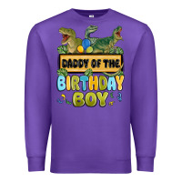 Purple daddy of the birthday boy Premium Sweatshirt - MaliasSmallBusiness