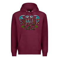 Burgundy summer gigi Premium Hoodie - CowhideDigitalArt
