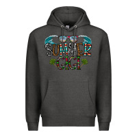 Charcoal Heather summer gigi Premium Hoodie - CowhideDigitalArt