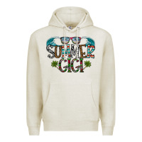 Oatmeal Heather summer gigi Premium Hoodie - CowhideDigitalArt