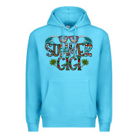 Ocean Blue summer gigi Premium Hoodie - CowhideDigitalArt