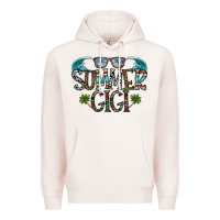 Pale Pink summer gigi Premium Hoodie - CowhideDigitalArt