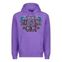 Purple summer gigi Premium Hoodie - CowhideDigitalArt